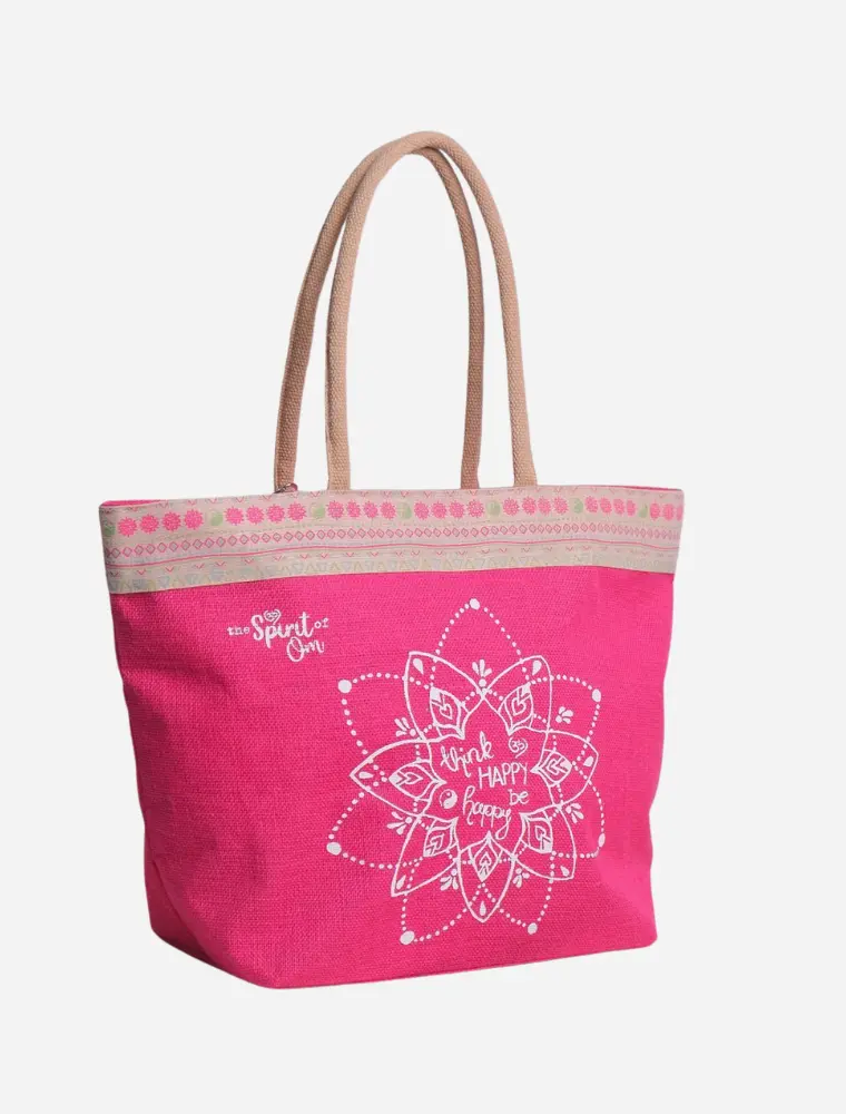 Pink shopper handbag best sale