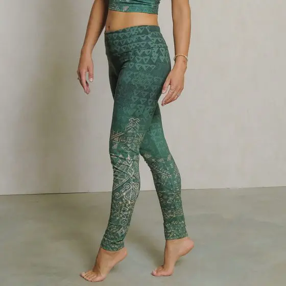Yoga-Leggings Buddhi emerald