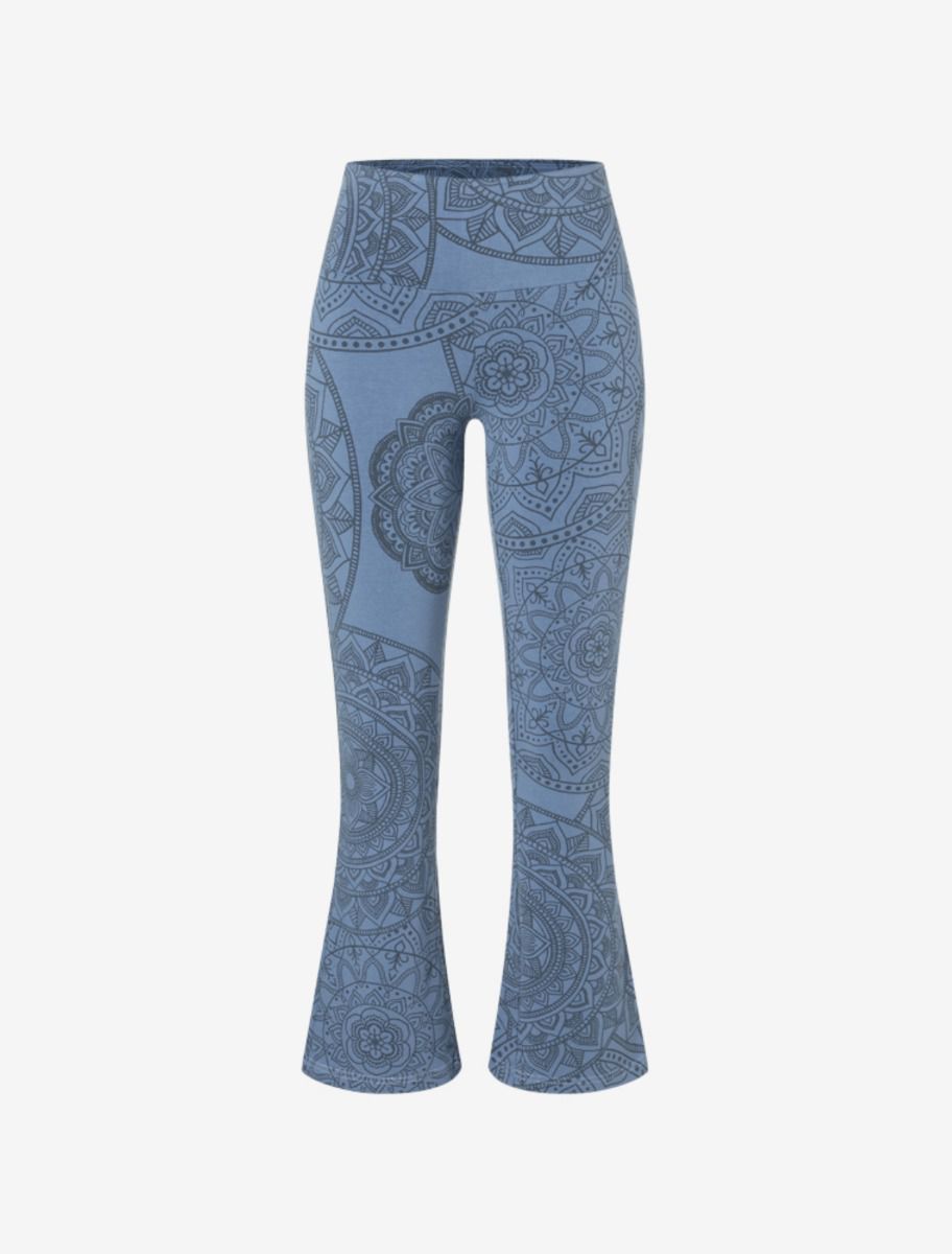 Aoxjox Damen Luna Yoga-Hose – Hoch Tailliert, Mit Bauchkontroll-Effekt & Rüschen-Detail – Für Sport & Alltag