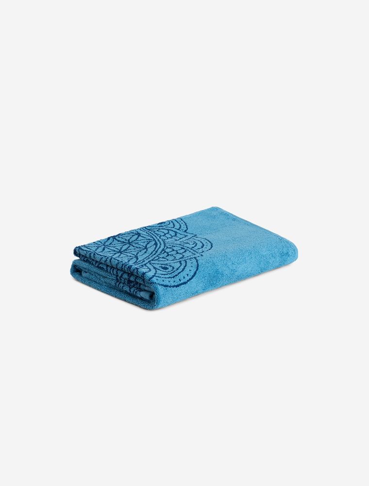 Luxus Damast-Jacquard Handtücher Set – 6-teilig, Hellblau, 100% Baumwolle | Weich, Saugfähig & Maschinenwaschbar