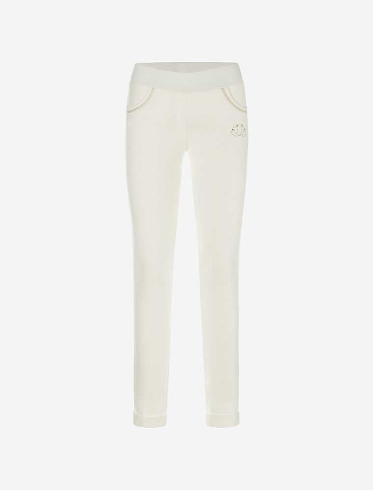 Legging, Hose, Lotus, weiß, white