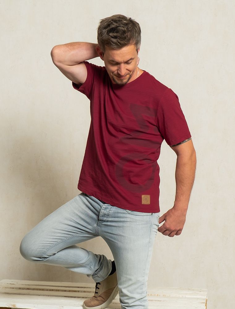 T-Shirt men OM bordeaux