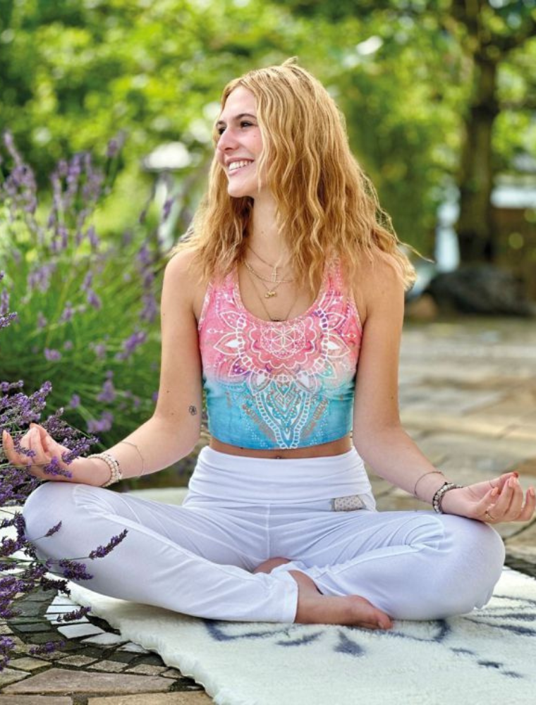 Bra Mandala indigo/peach