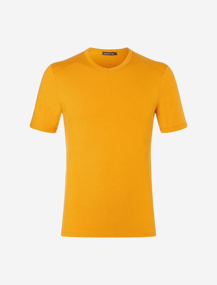 T-Shirt Bambus maisgelb 