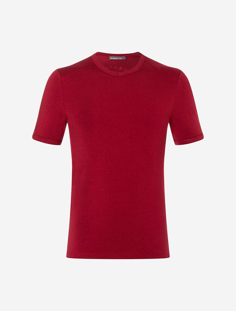 T-Shirt, rot, Blume des Lebens, Mann, Bio-Kleidung, Bambus, red, flower of life, man, organic clothing, bamboo