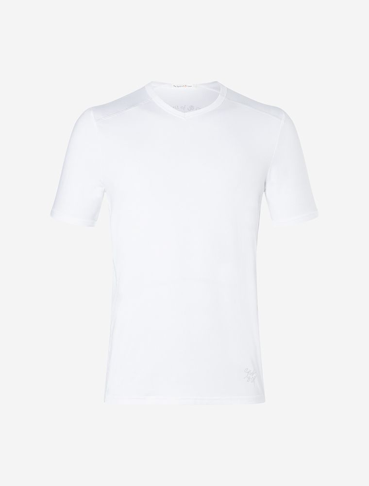 weißes Bambus Shirt für Männer von Spirit of OM