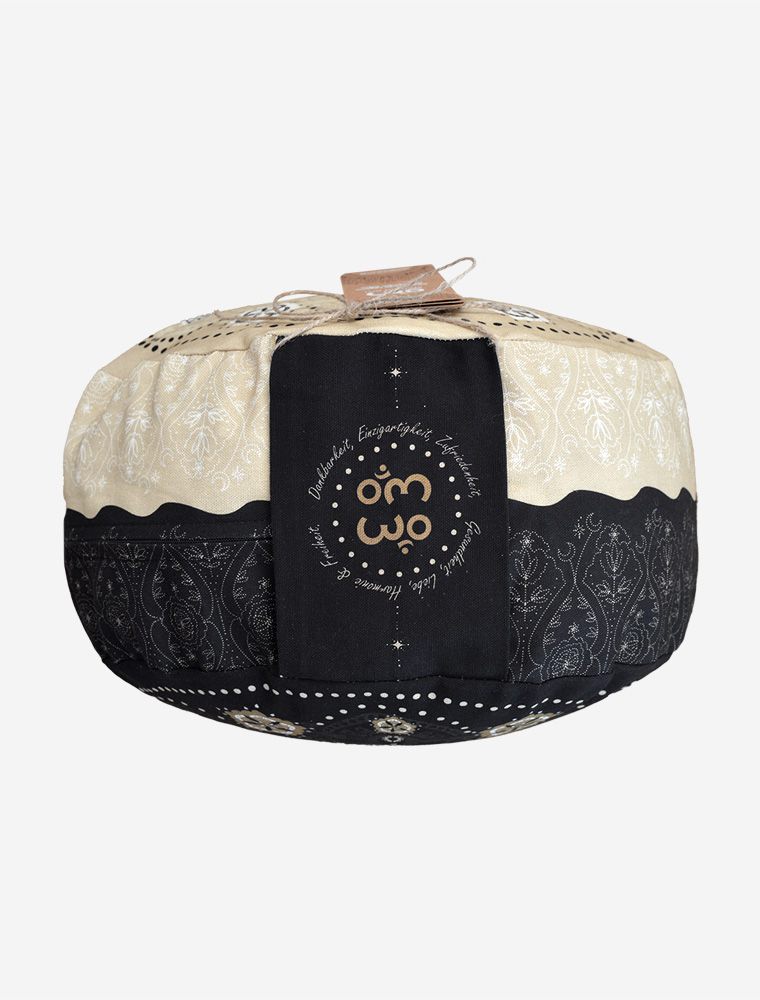 Meditationskissen schwarz-natur