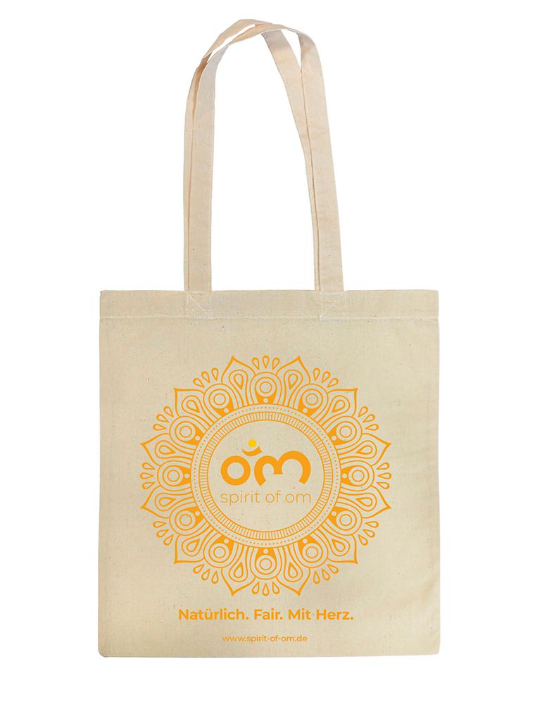 Werbematerial - Baumwoll-Tragetasche natur