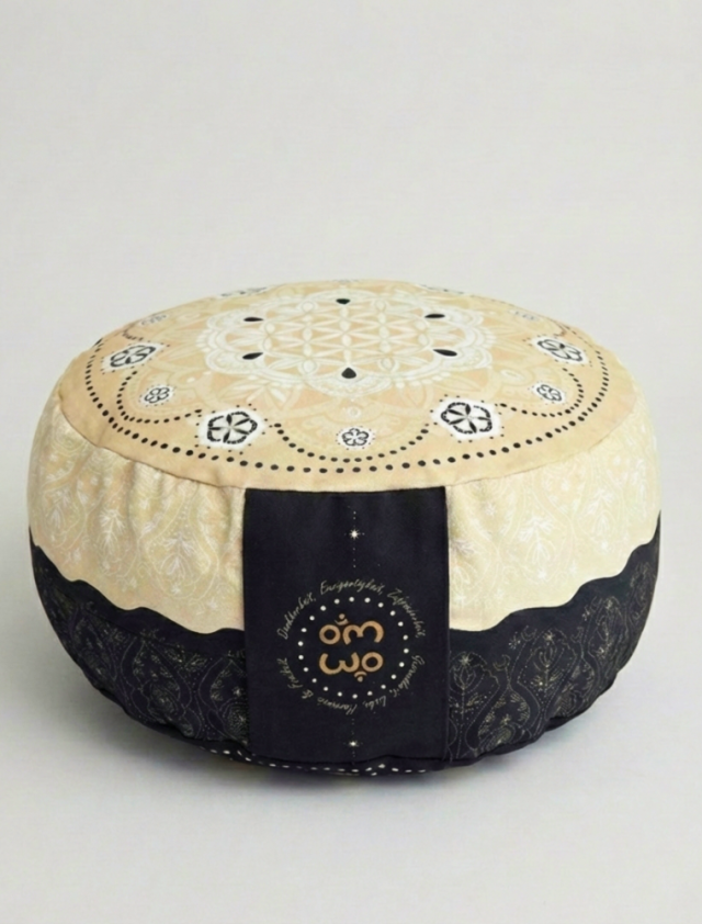 Meditationskissen schwarz-natur