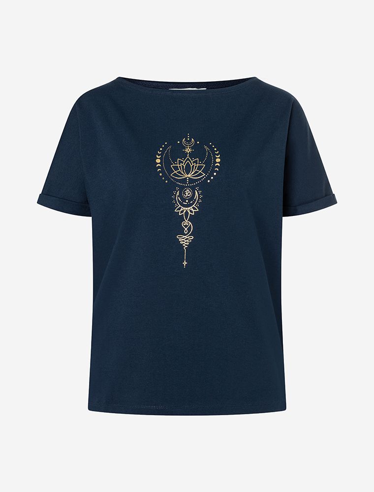 Shirt Eka Padma - tiefblau