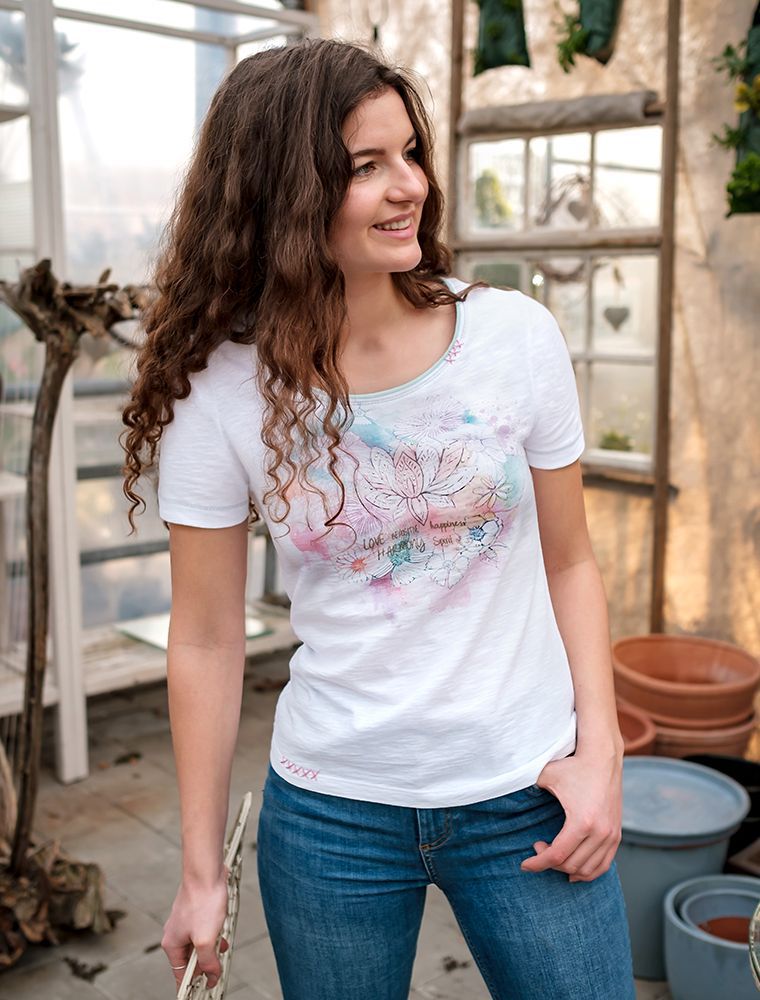 Shirt Lotus Aquarell