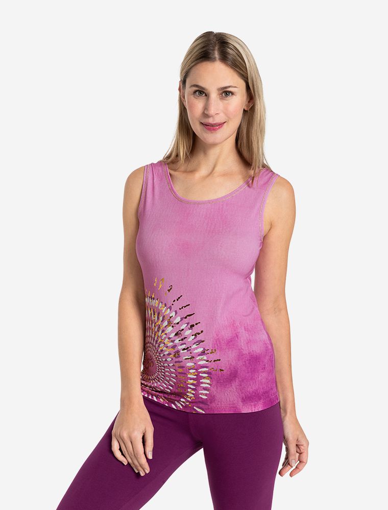 Yoga-Top - Peace OM - Viola
