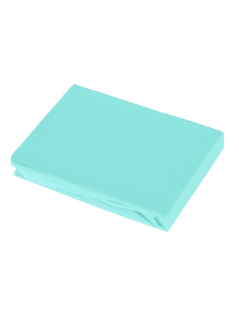 Spannbettuch, blau, beach-blue, Bio-Baumwolle, Organic Cotton